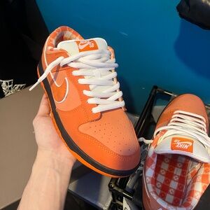 Nike SB Orange and White Sneakers